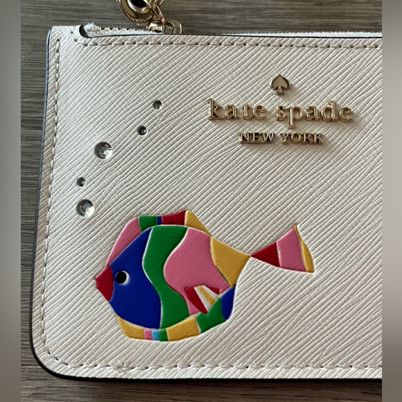 NWT Kate Spade What A Catch Small Card Holder Wristlet. - Picture 2 of 4